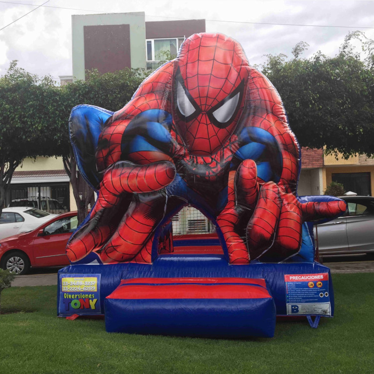 inflable spider man renta